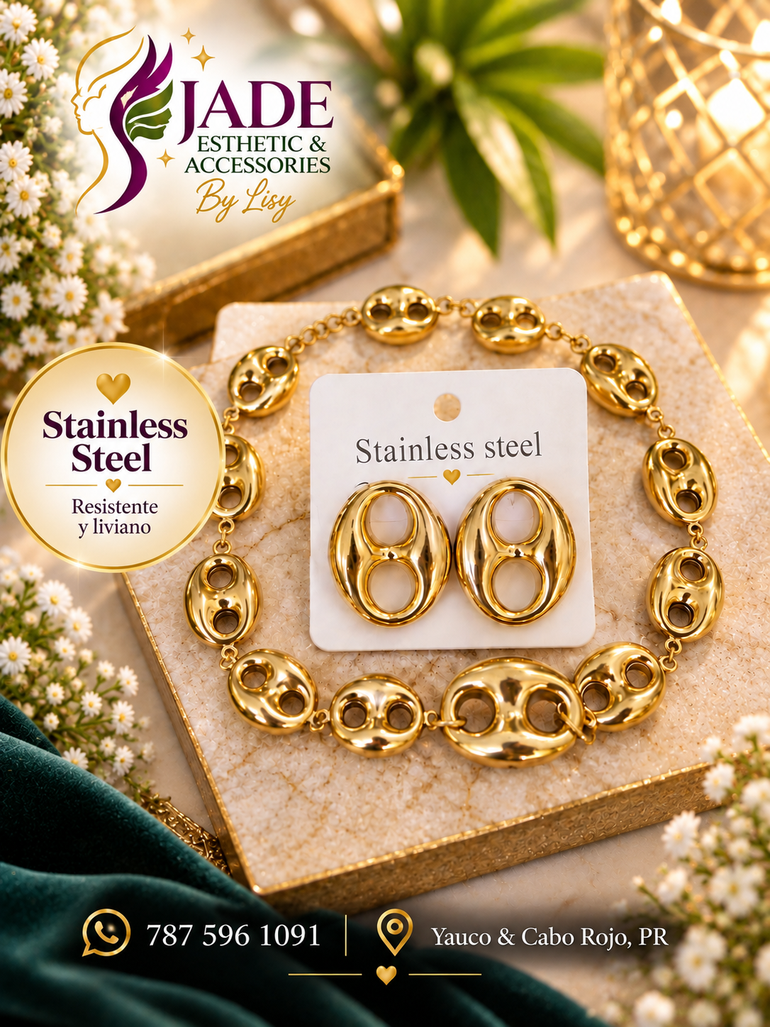 Jade jewelry set